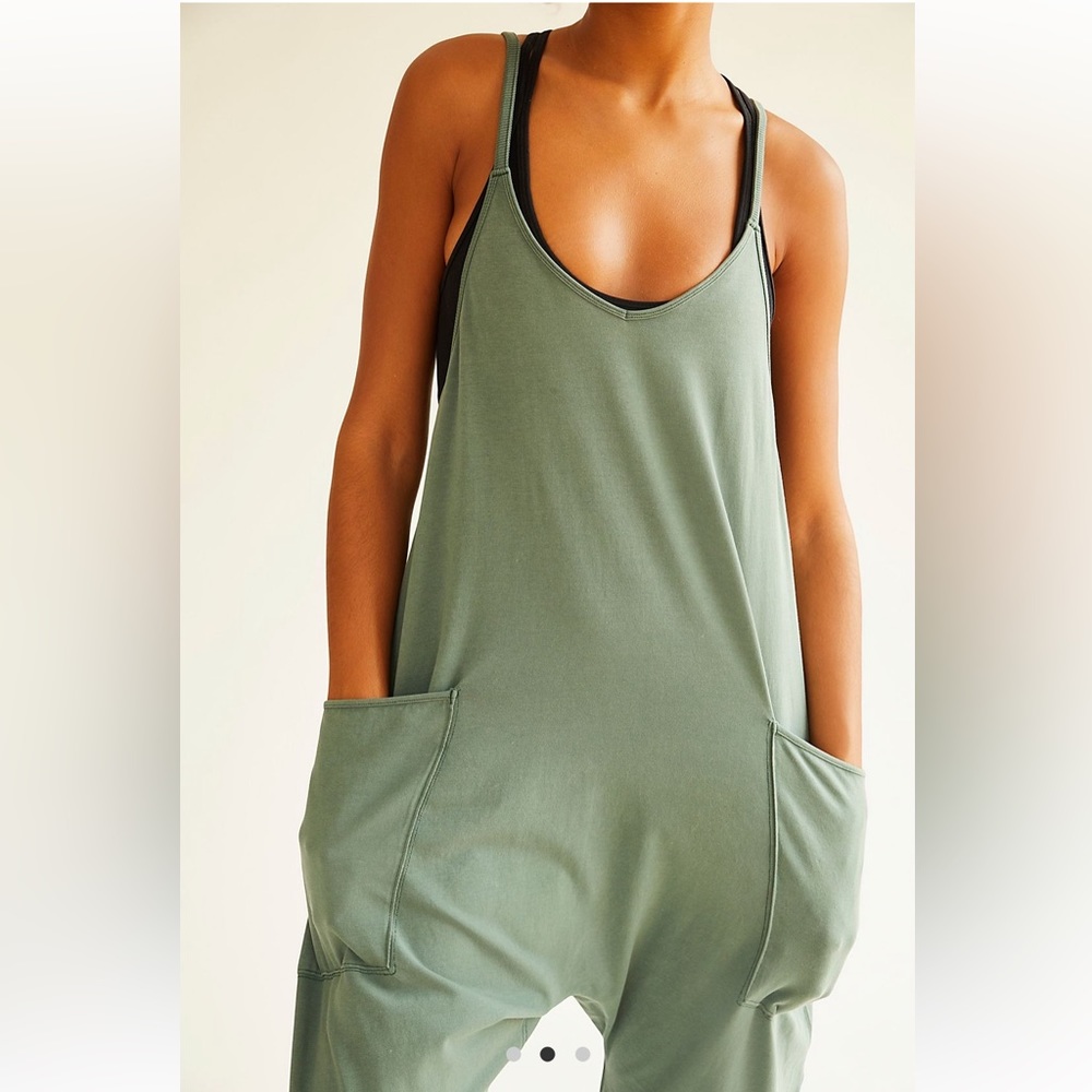 FP Movement by Free People Hot Shot Onesie in Lush Pine S